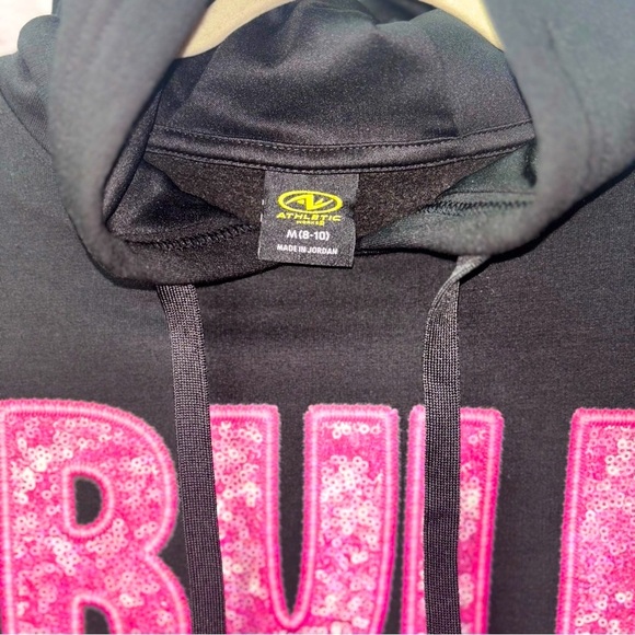 Faux Sequins Bulldogs Hoodie - Picture 4 of 5